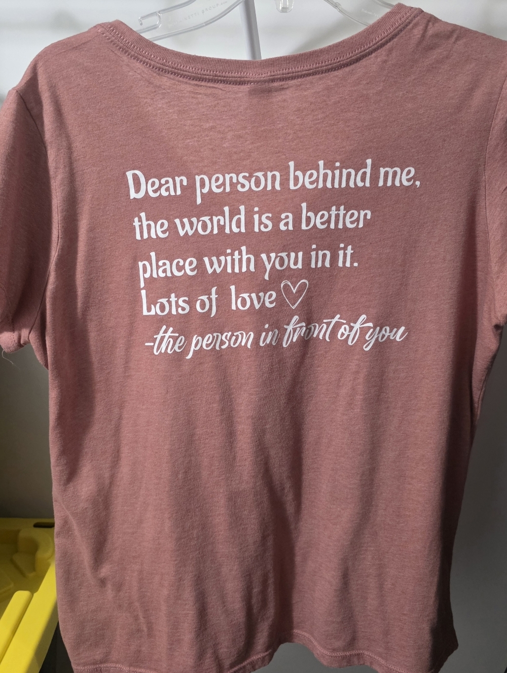 Viral Dear Person Behind Me Graphic Tee - Dusty Rose